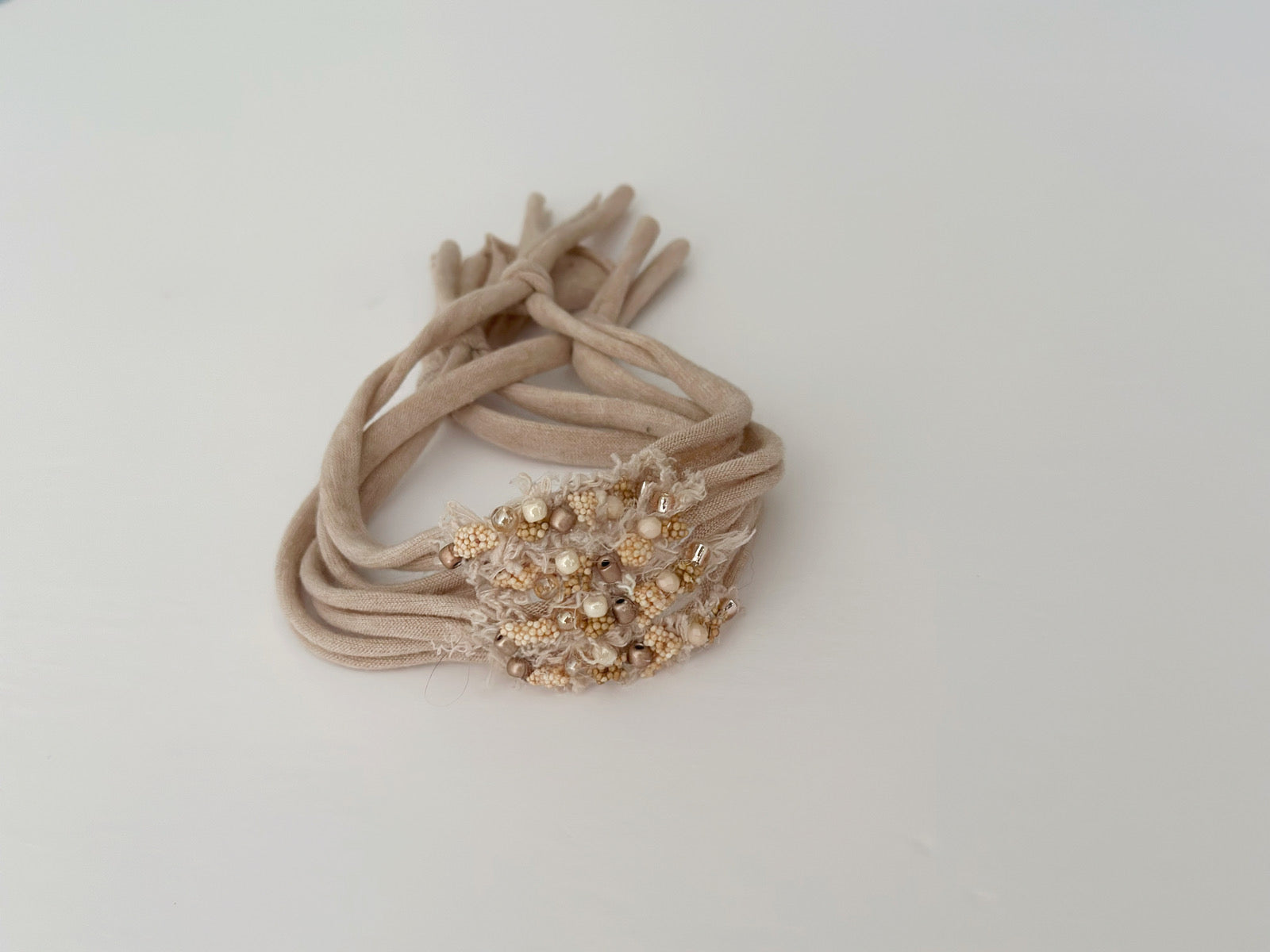 Frappe Dainty Beaded Band