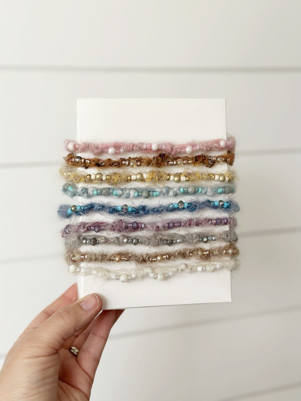 Beaded Mohair Bands