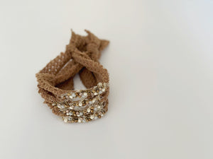 Toffee Beaded Dainty Band